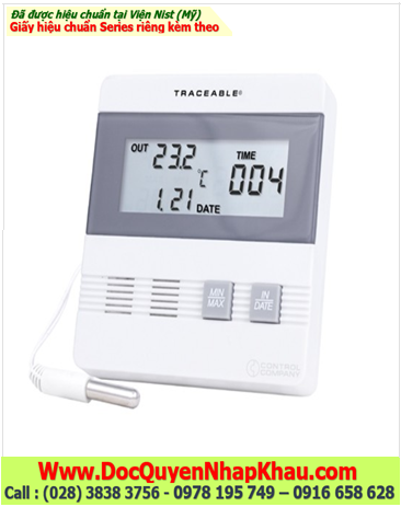 Traceable 4105, Nhiệt kế MinMax –40.0 to 80.0°C, 4105 Memory Traceable® Thermometer