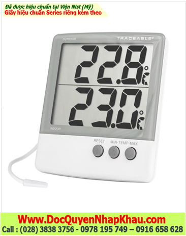 Traceable 4126, Nhiệt kế -50°C đến 70°C Traceable® 4126 Big-Digit Memory Thermometer