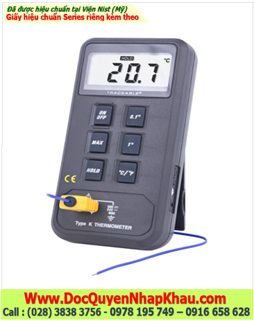 Traceable 4134, Nhiệt kế nhiệt độ K –50°C đến 1300°C Traceable® 4134 Digital Therm. w/ Rec. Output