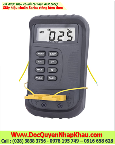 Traceable 4135, Nhiệt kế nhiệt độ K –50°C đến 1300°C Traceable® 4135 2-Channel Thermometer