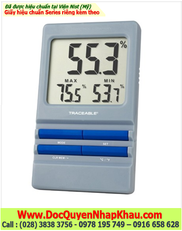 Ẩm kế HYGROMETER đo 5.0 to 95.0%RH, 4155 Traceable® Hygrometer RH and Temperature Monitor 