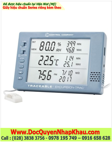 Ẩm kế đo 0% đến 95%RH, 6452 Excursion-Trac™ Datalogging Traceable® Hygrometer