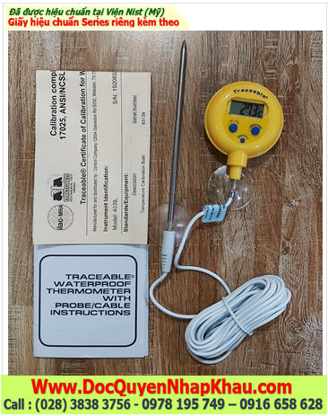 Traceable 4039 Waterproof Thermometer with Probe/Cable