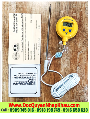 Traceable 4039, Nhiệt kế Que thăm nhiệt –50 đến 300°C Traceable@4039 Water-Resistant Traceable® Thermometer