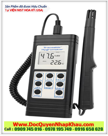 Traceable 4185, Máy đo Nhiệt độ –18°C đến 93°C, 4185 Traceable@ Memory Hygrometer/Thermometer