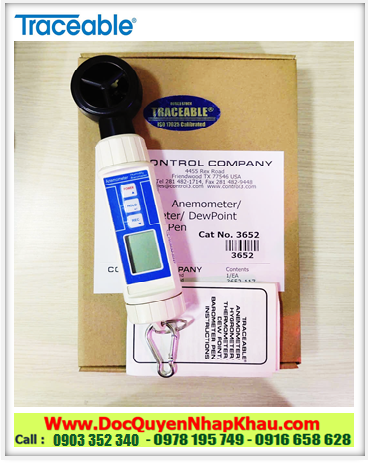 Traceable@ 3652; Phong kế Traceable 3652 Vane Anemometer /Thermo/Hygro /Dew Point / Barometer