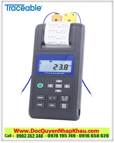 Traceable 4100, Nhiệt kế MinMax dải đo –200°C đến 1333°C Traceable® 4100 Printing Thermometer 