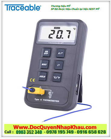 Traceable 4134, Nhiệt kế nhiệt độ K –50°C đến 1300°C Traceable® 4134 Digital Therm. w/ Rec. Output