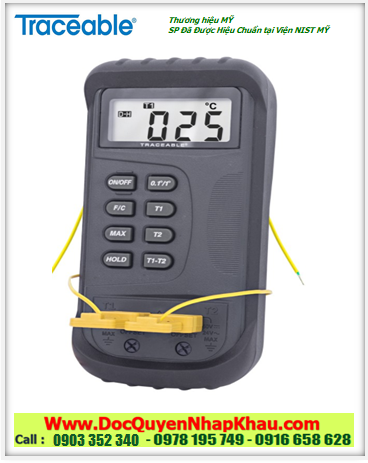 Traceable 4135, Nhiệt kế nhiệt độ K –50°C đến 1300°C Traceable® 4135 2-Channel Thermometer