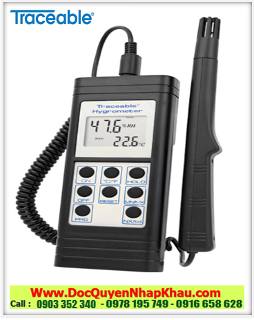 Traceable 4185, Máy đo Nhiệt độ –18°C đến 93°C, 4185 Traceable@ Memory Hygrometer/Thermometer