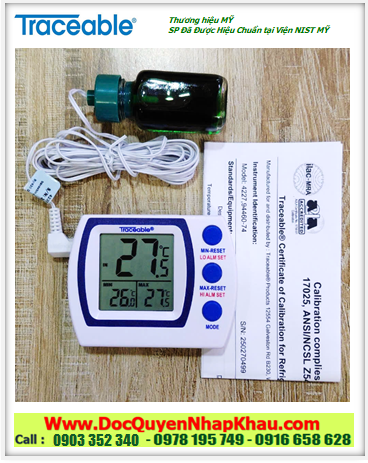 Nhiệt kế tủ lạnh-tủ đông –50 đến 70°C, 4227 Memory Monitoring Plus Traceable Thermometer
