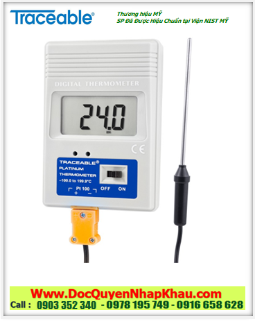 Nhiệt kế tủ lạnh-tủ đông –99  đến 199.9°C,  4230 Traceable® -100.0 Platinum Freezer Therm 