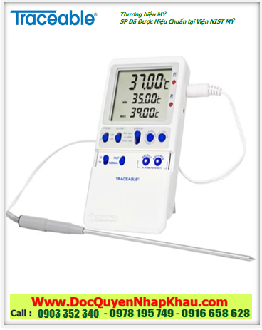 Nhiệt kế MinMax 25.00 °C, 4243 Extreme-Accuracy Traceable® Thermometer chính hãng 