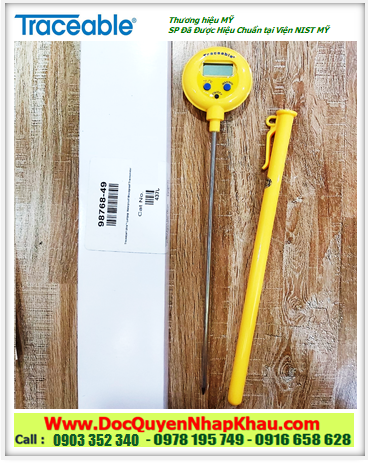 Traceable 4371, Nhiệt kế Que thăm nhiệt với Dải đo –50°C đến 300°C Traceable 4371@Lollipop™ Traceable® Thermometer