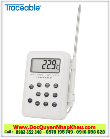 Traceable 4373, Nhiệt kế Đầu dò –50°C đến 300°C Traceable® 4373 Memory / Water-Resistant 