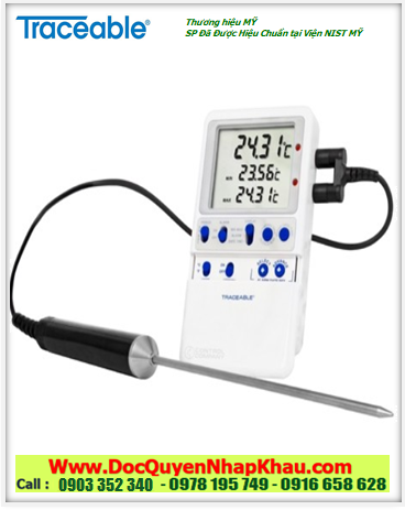 Nhiệt kế MinMax –100.00 to 199.99°C, 6410 Platinum High-Accuracy Traceable® Freezer Thermometer