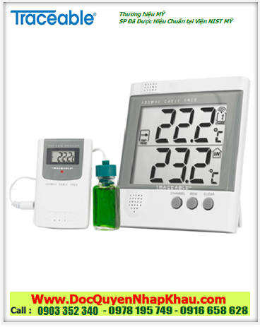 Traceable 6424, Nhiệt kế MinMax dải đo -9.9 đến 70.0°C Traceable® 6424 Wireless Radio-Signal Refrigerator 
