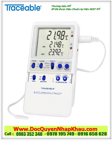 Nhiệt kế tủ lạnh-tủ đông –50.00 đến 70.00°C, 6432 Excursion-Trac™ Traceable® Datalogger Thermometer 
