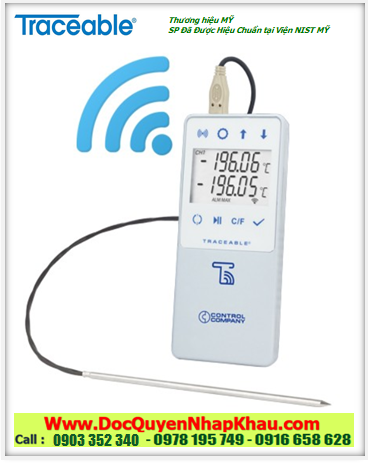Nhiệt kế Online dài đo -200˚C đến 105˚C, 6512 Liquid Nitrogen TraceableLIVE® Datalogger Thermometer