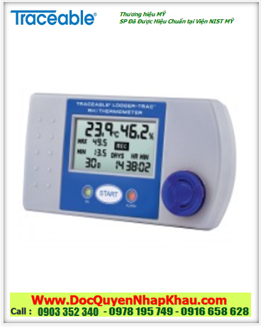 Nhiệt kế dải đo -29°C đến 72°C, 6550 Traceable® Logger-Trac™ RH/Temperature